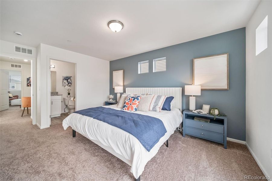 Furnished interior view inside a new home in Reunion, Commerce City (Image 8).