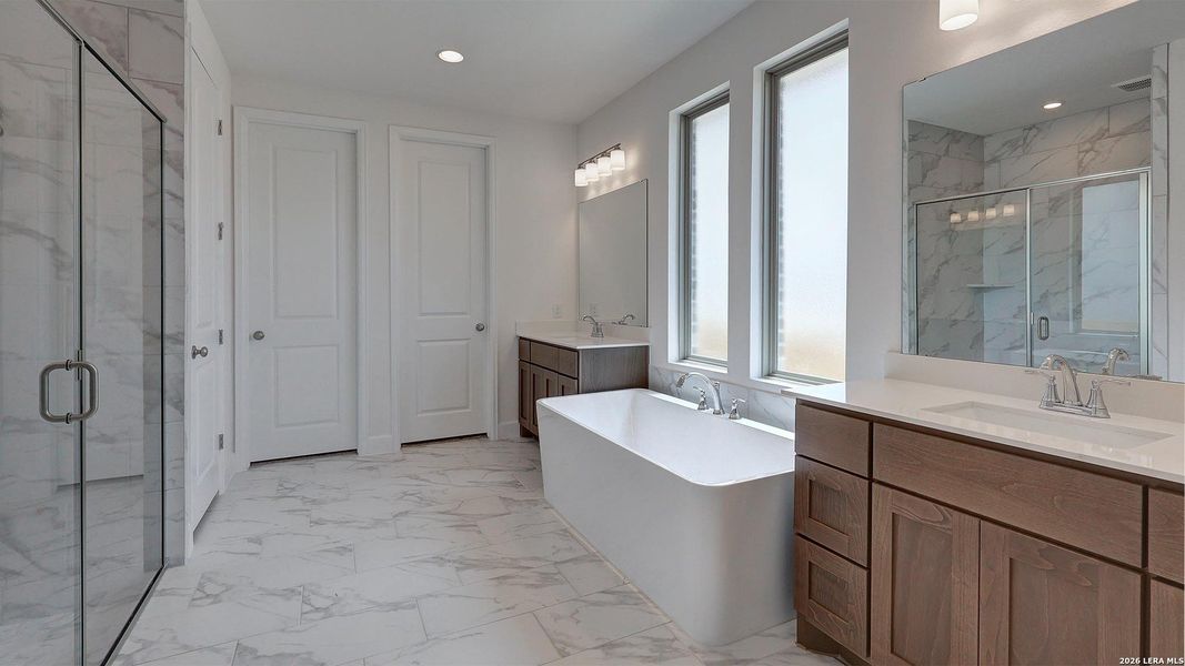 Furnished interior view inside a new home in Ladera, San Antonio (Image 7).