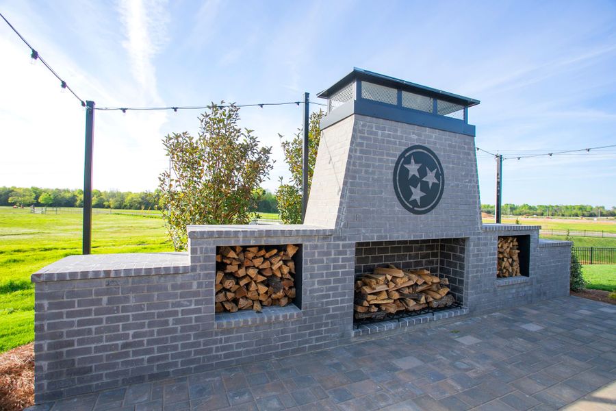 Stellar Patio in new home construction by Del Webb Homebuilders Nashville