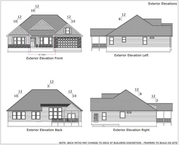 Exterior rendering of this home design in Messer Farms, Inman, SC (Image 1). Exterior rendering of this home design in Messer Farms, Inman, SC (Image 1).