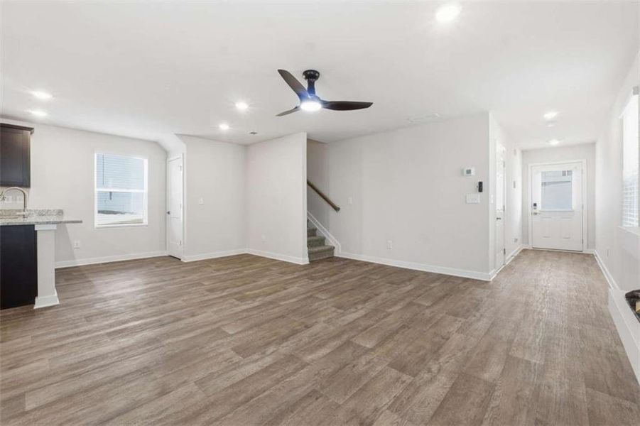 Spacious, unfurnished interior of a new home in The Enclave at Stonewall Station, Union City (Image 20).