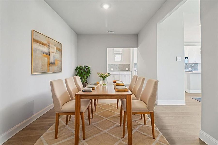 Furnished interior view inside a new home in Lakehaven - Premier Series, Farmersville (Image 10).