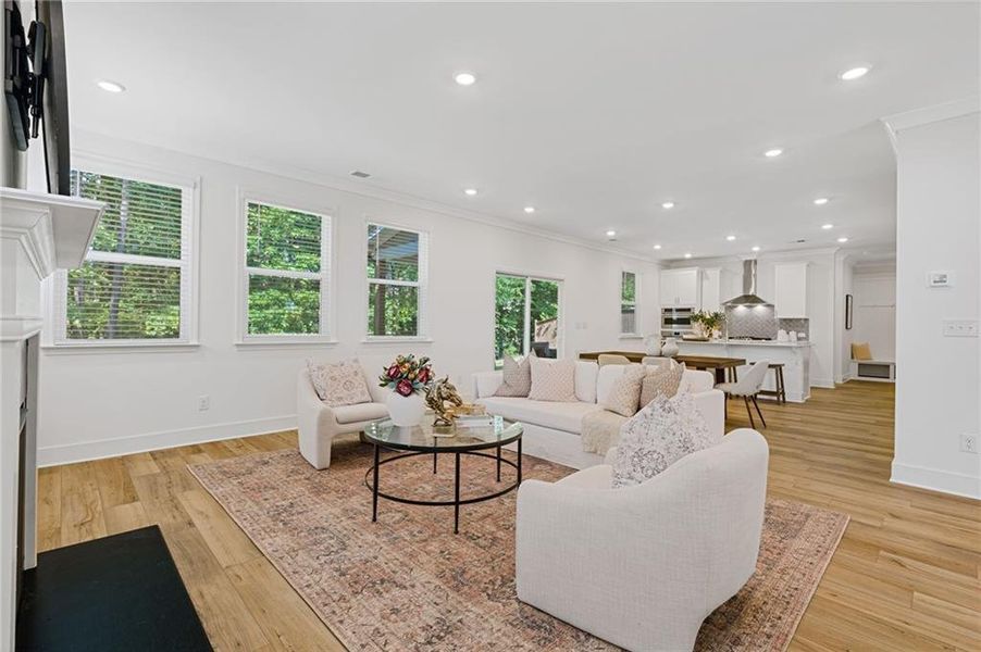 Furnished interior view inside a new home in , Dallas (Image 7).