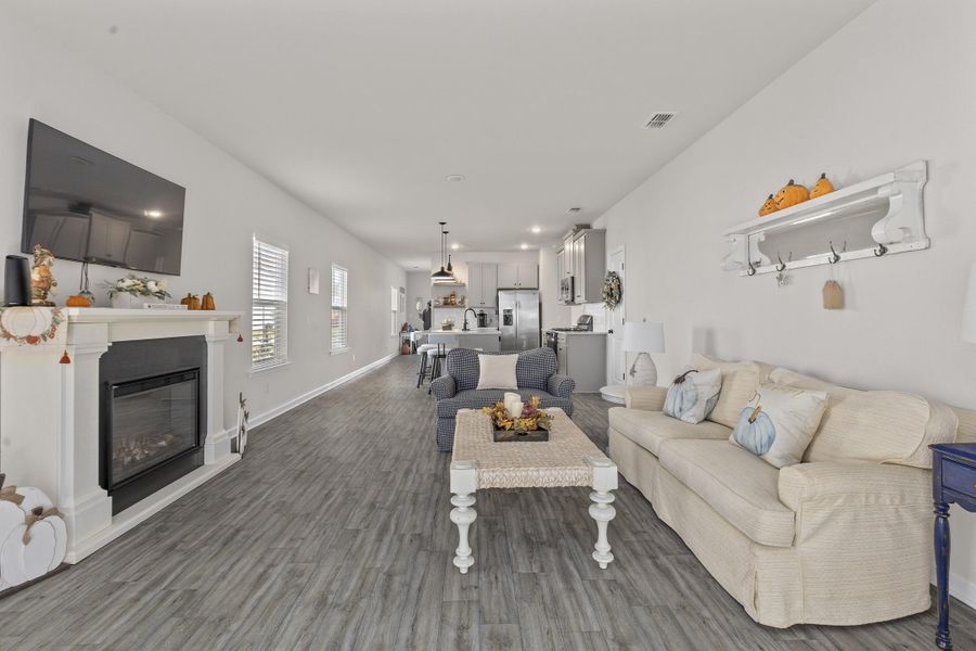 Furnished interior view inside a new home in K. Hovnanian's® Four Seasons at Lakes of Cane Bay, Summerville (Image 7). Furnished interior view inside a new home in K. Hovnanian's® Four Seasons at Lakes of Cane Bay, Summerville (Image 7).