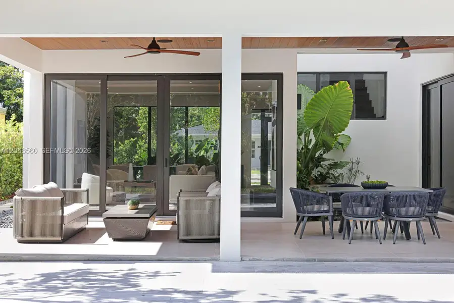 Exterior details and patio area of a home in , Miami (Image 35). Exterior details and patio area of a home in , Miami (Image 35).