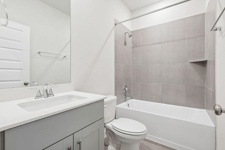 Furnished interior view inside a new home in Kingdom Heights, Rosenberg (Image 6). Furnished interior view inside a new home in Kingdom Heights, Rosenberg (Image 6).