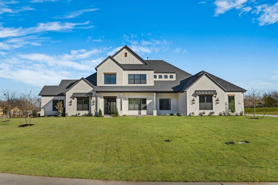 Front exterior of a new home in , Fairview, TX, highlighting curb appeal (Image 25).