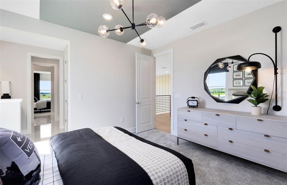 Furnished interior view inside a new home in Parkside Trails, Clermont (Image 22). Furnished interior view inside a new home in Parkside Trails, Clermont (Image 22).