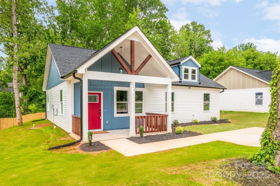 Front exterior of a new home in , Cherryville, NC, highlighting curb appeal (Image 2).