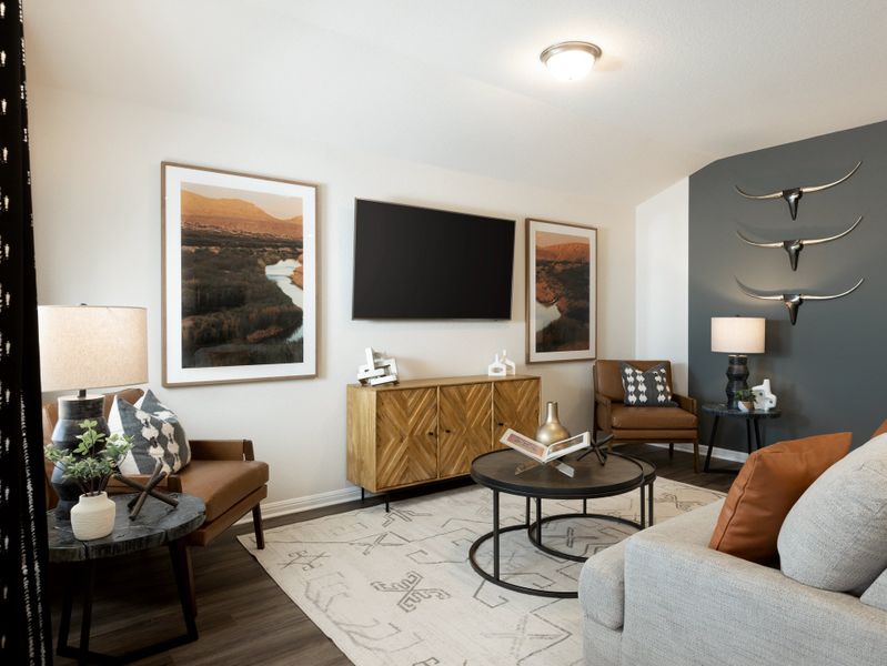 Furnished interior view inside a new home in Eastern Wells, Jarrell (Image 7).