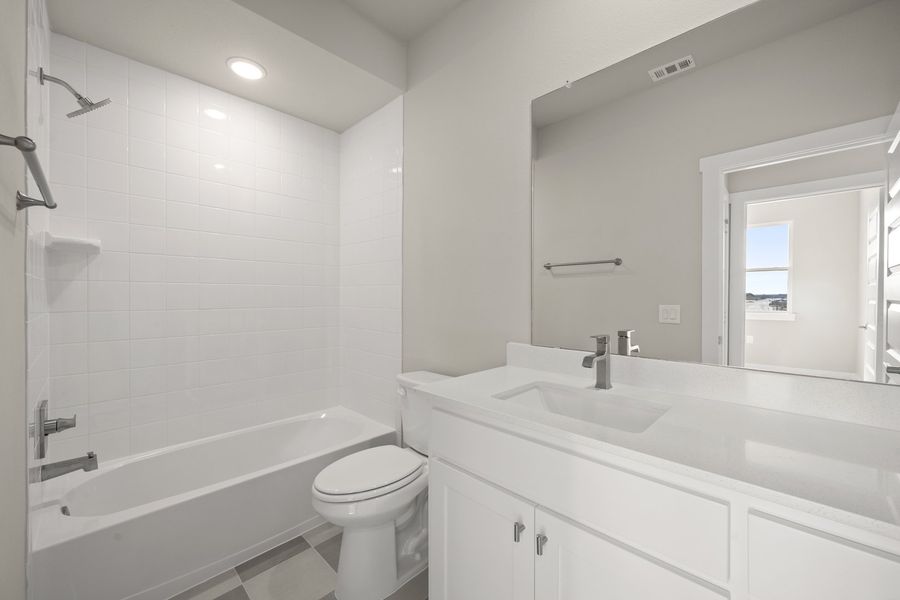 Furnished interior view inside a new home in Wildridge, Oak Point (Image 13).