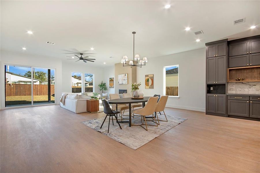 Furnished interior view inside a new home in , Dallas (Image 9).