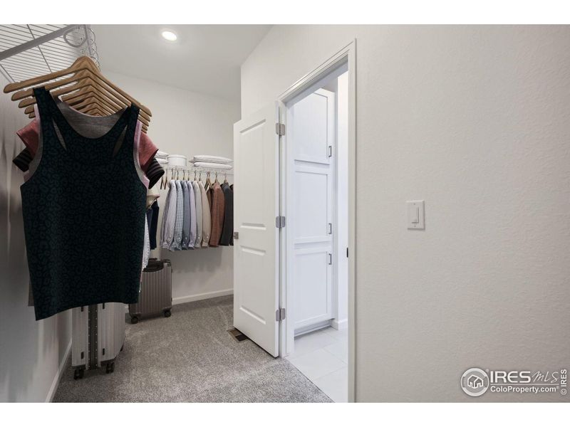 Spacious walk-in closet - Same Floor Plan, Different Model Spacious walk-in closet - Same Floor Plan, Different Model