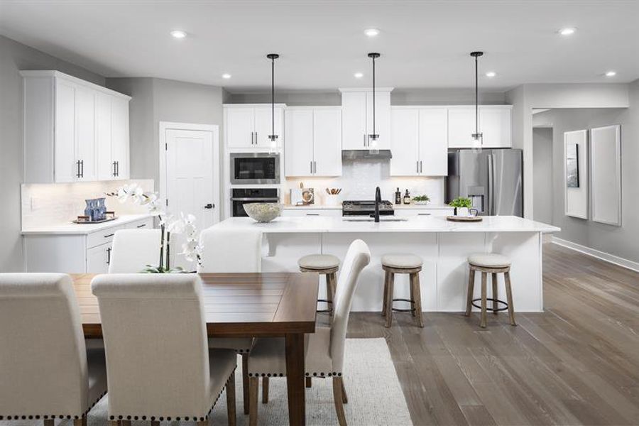 Representative furnished interior of a home built from the Palladio Ranch by Ryan Homes in Everly Estates, Spartanburg (Image 2).