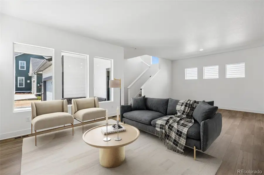 Furnished interior view inside a new home in Painted Prairie Cottage, Aurora (Image 17).