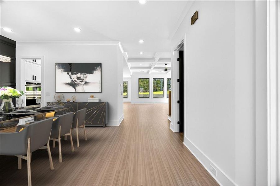 Furnished interior view inside a new home in , Auburn (Image 13).