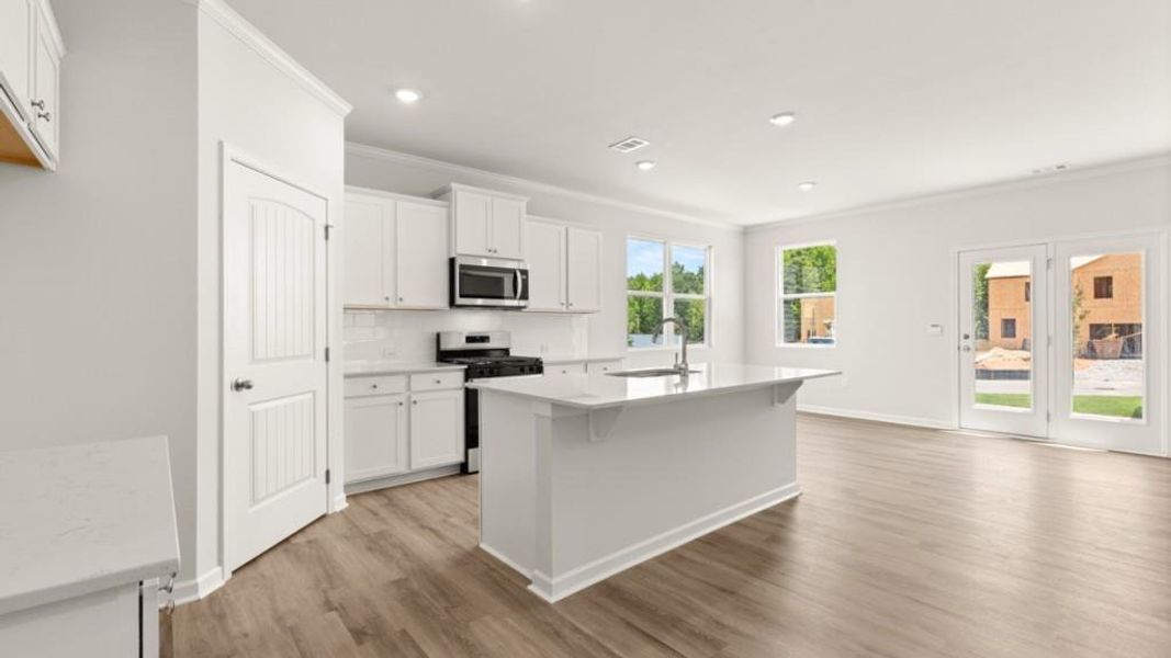 Furnished interior view inside a new home in Braselton Village, Braselton (Image 3).