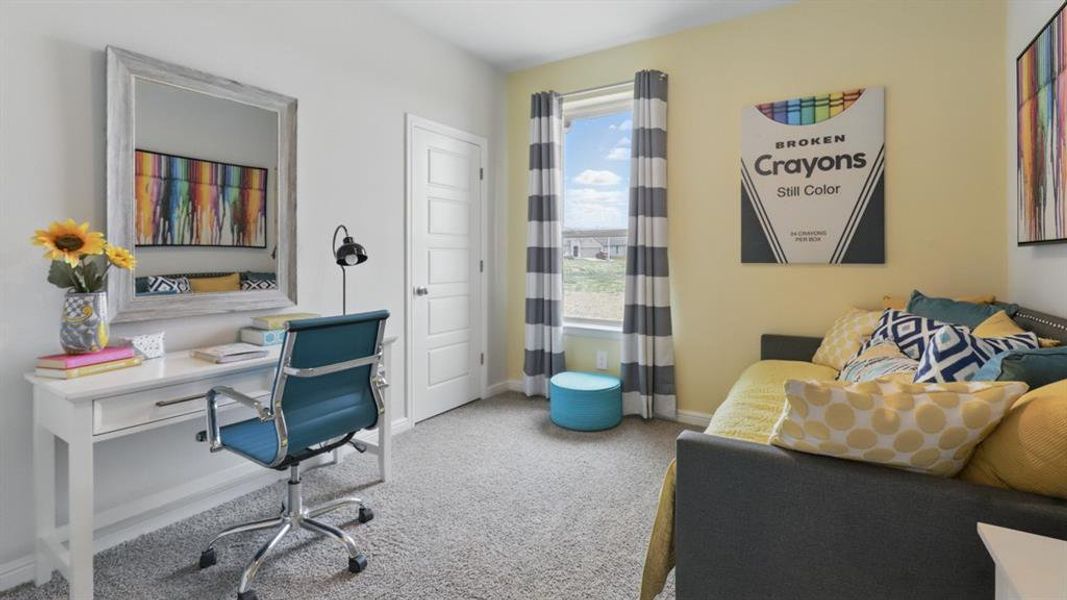 Furnished interior view inside a new home in Monarch at the Meadows, Denton (Image 35). Furnished interior view inside a new home in Monarch at the Meadows, Denton (Image 35).