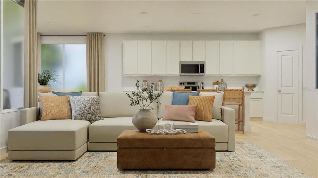 Furnished interior view inside a new home in , Kissimmee (Image 2).