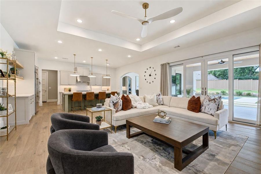 Furnished interior view inside a new home in , Colleyville (Image 6).