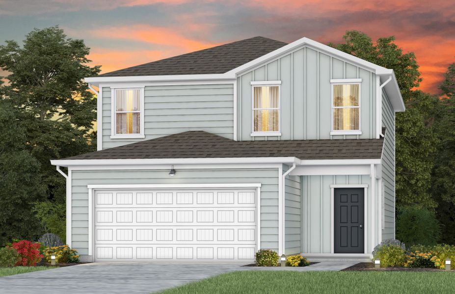 Representative exterior photo of a completed home built from the Longspur by Pulte Homes in Independence at Carter's Station, Columbia, TN (Image 12).