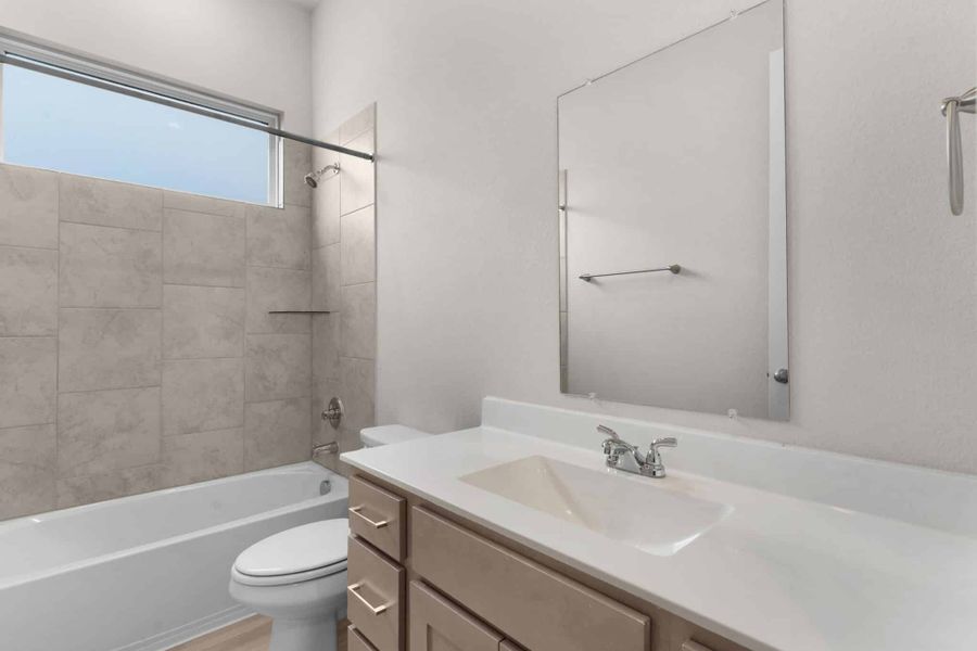 Furnished interior view inside a new home in University Heights, Round Rock (Image 5).