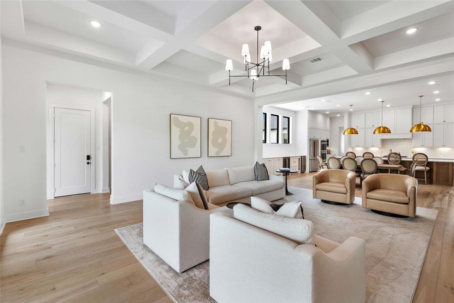 Furnished interior view inside a new home in , Spring (Image 11).