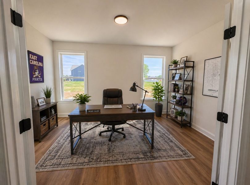Furnished interior view inside a new home in Dixon Grove, Grimesland (Image 11).