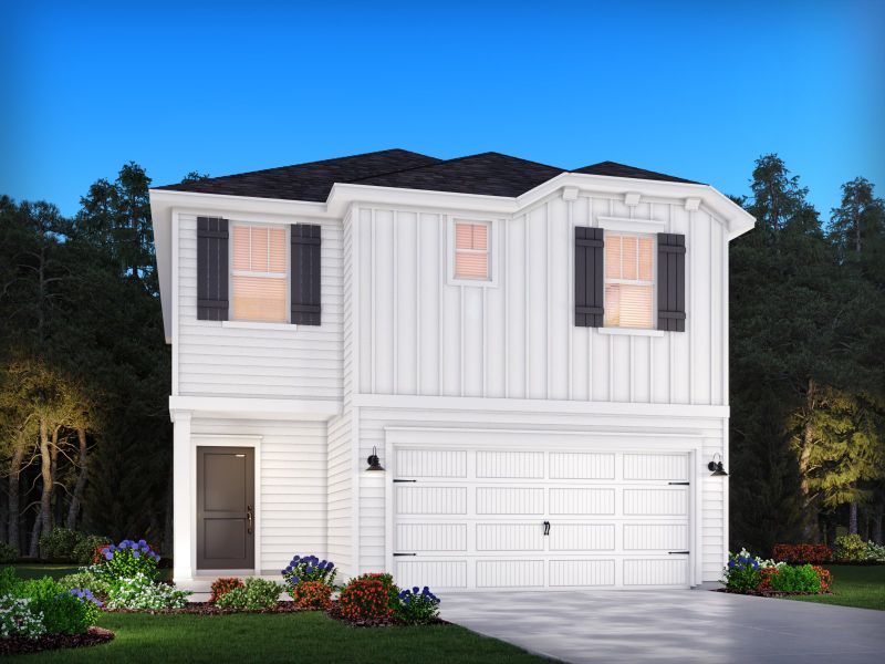 Representative exterior photo of a completed home built from the Dallas by Meritage Homes in Walnut Reserve, Conover, NC (Image 20). Representative exterior photo of a completed home built from the Dallas by Meritage Homes in Walnut Reserve, Conover, NC (Image 20).