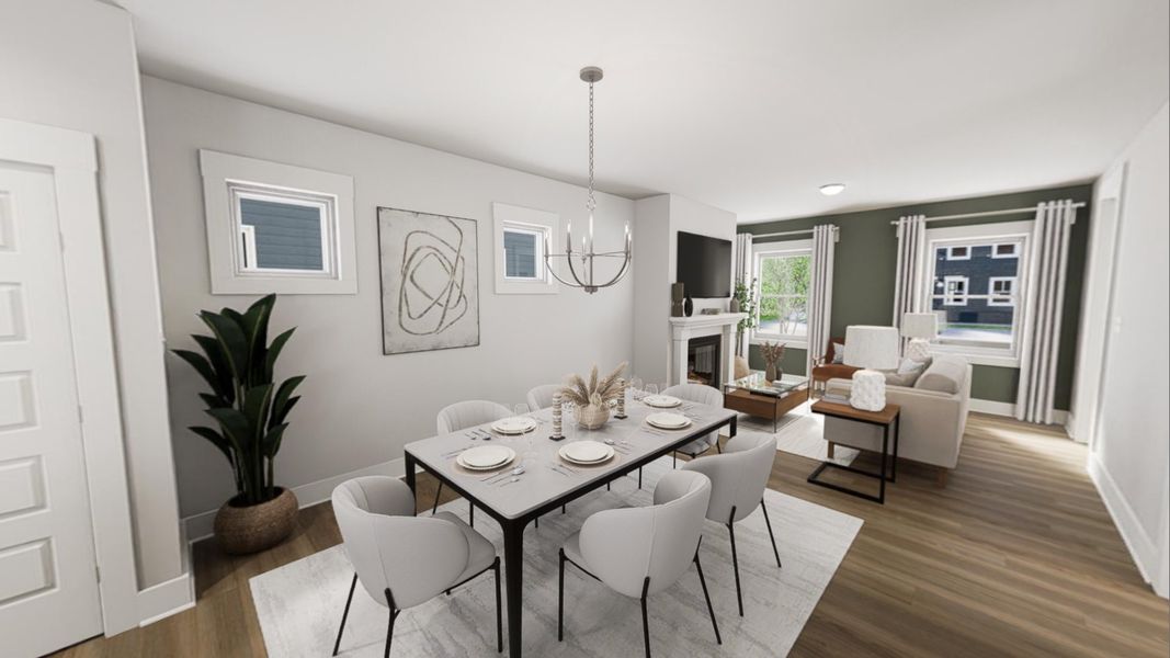 Furnished interior view inside a new home in Ponder, Wendell (Image 5).