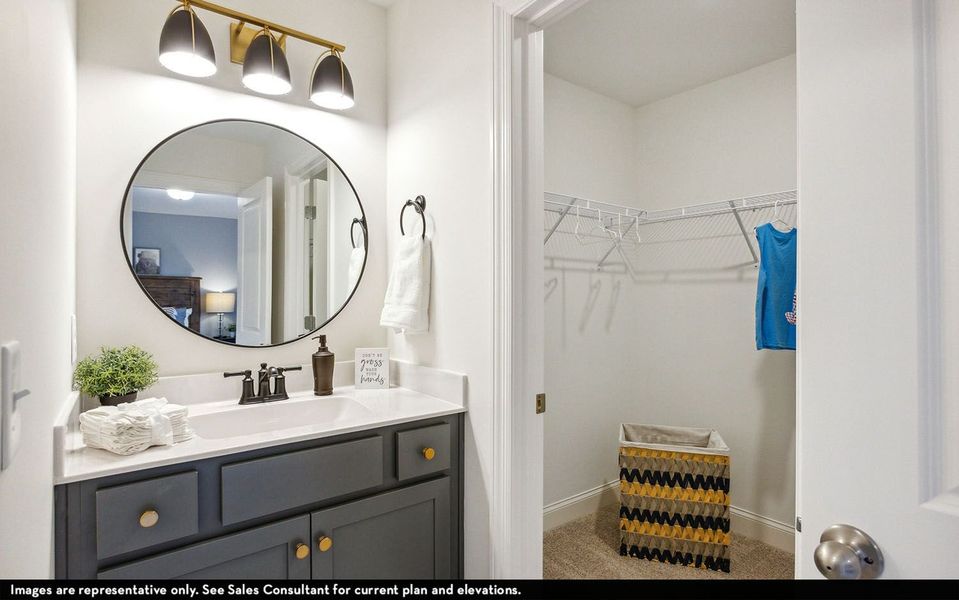 Furnished interior view inside a new home in McCain's Station, Gallatin (Image 29).
