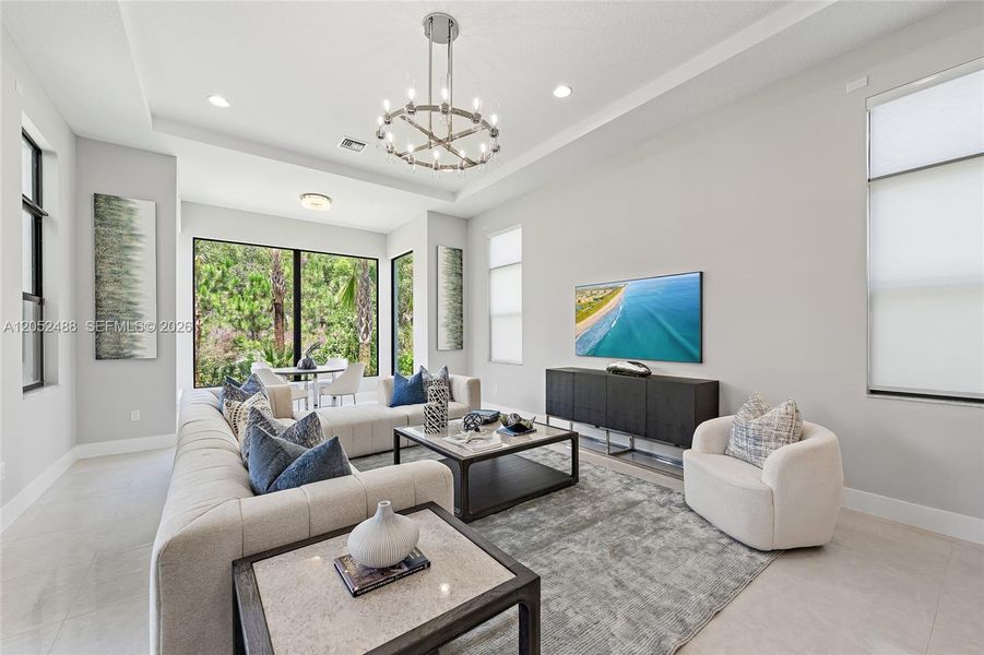 Furnished interior view inside a new home in , Palm Beach Gardens (Image 5).