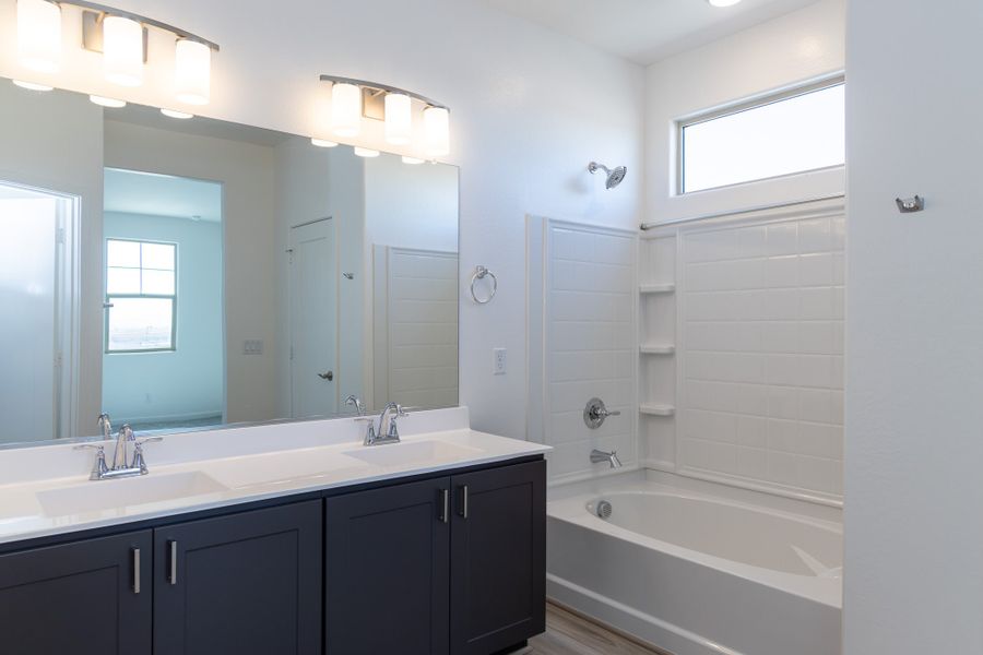 Furnished interior view inside a new home in Rancho Santa Rosa, Maricopa (Image 9).