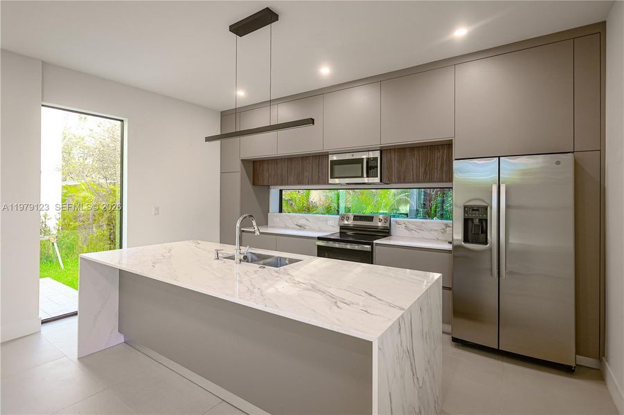 Furnished interior view inside a new home in , Miami (Image 3).