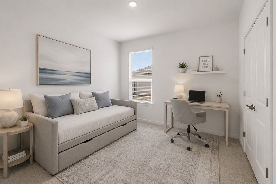 Representative furnished interior of a home built from the Beeville by Pulte Homes in Cameron Place, Austin (Image 6).