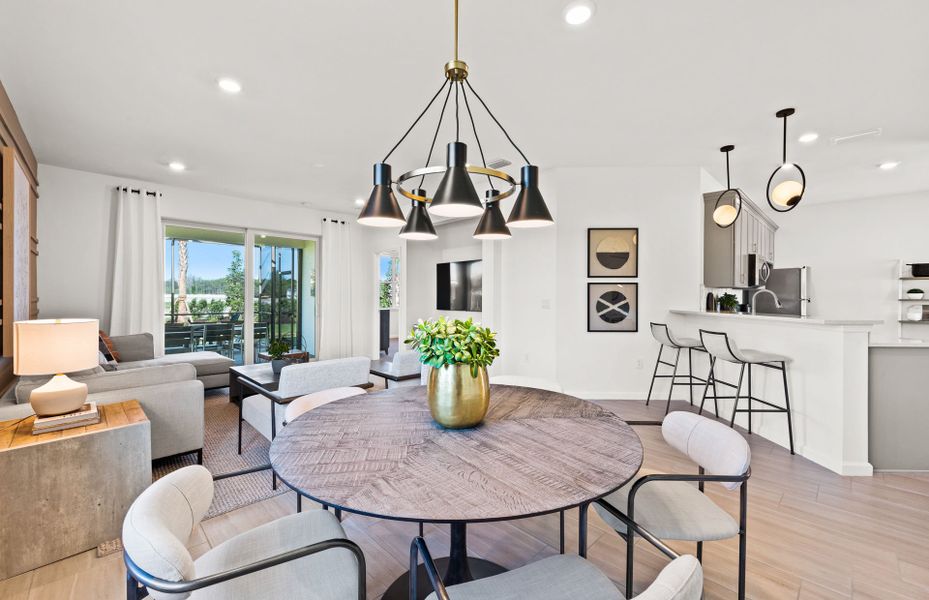 Representative furnished interior of a home built from the Cascadia by DiVosta in BeachWalk by Manasota Key, Englewood (Image 32).