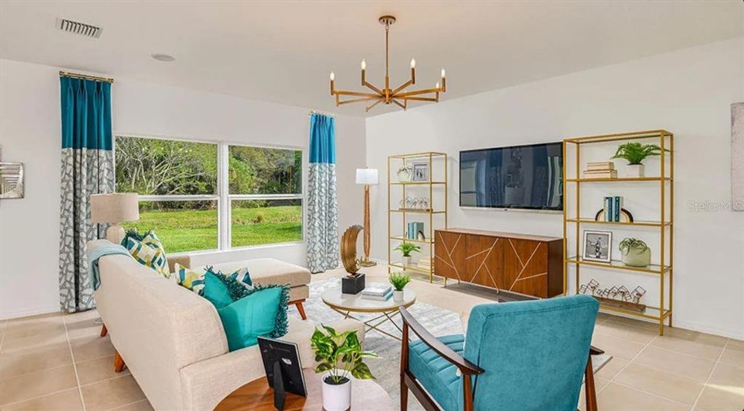 Furnished interior view inside a new home in Coasterra Community Group Page, Palmetto (Image 12).