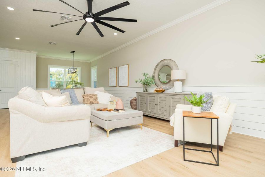 Furnished interior view inside a new home in , St. Augustine (Image 73).