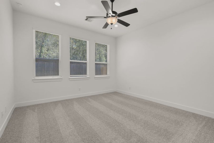 Representative unfurnished interior of a home built from the Dublin by Chesmar Homes in Sunterra, Katy (Image 7). Representative unfurnished interior of a home built from the Dublin by Chesmar Homes in Sunterra, Katy (Image 7).