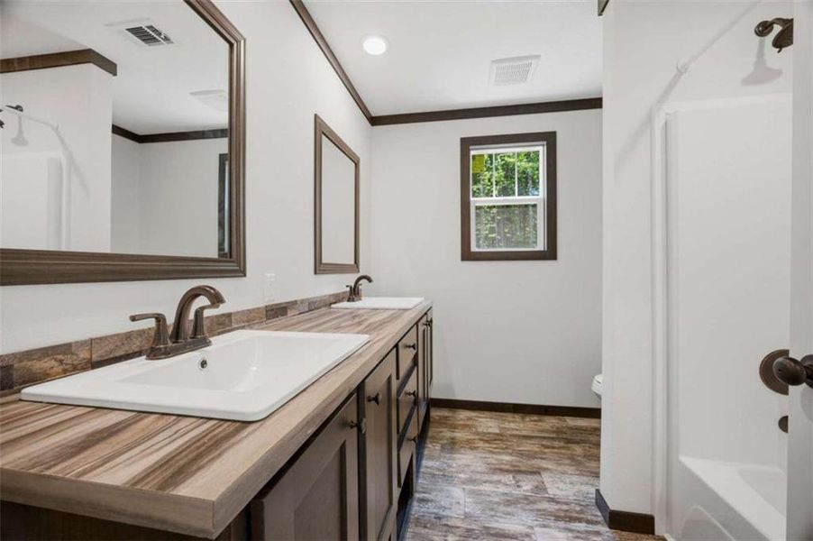 Furnished interior view inside a new home in , Eatonton (Image 9).