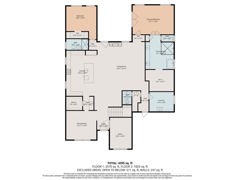 2D floor plan layout of this home in , Houston, TX (Image 3). 2D floor plan layout of this home in , Houston, TX (Image 3).