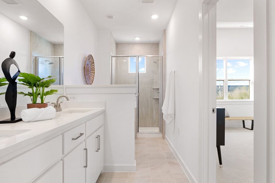 Furnished interior view inside a new home in Willow Grove Townhomes, Melissa (Image 19).