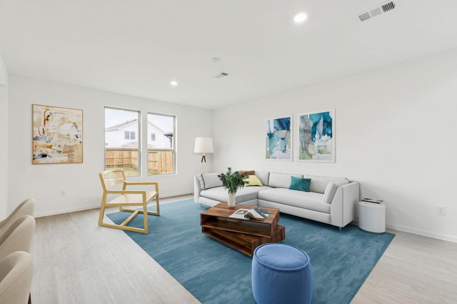 Furnished interior view inside a new home in Mavera, Conroe (Image 5).