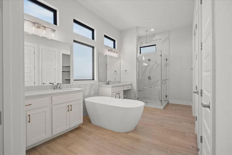 Furnished interior view inside a new home in Sweetwater, Austin (Image 7).