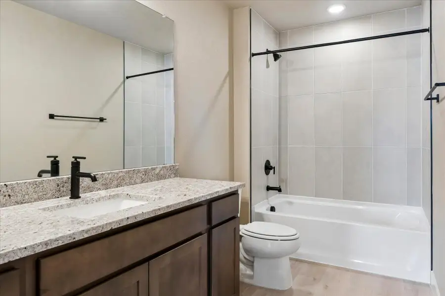 Furnished interior view inside a new home in The Trails at Aspen Ridge, Colorado Springs (Image 9). Furnished interior view inside a new home in The Trails at Aspen Ridge, Colorado Springs (Image 9).