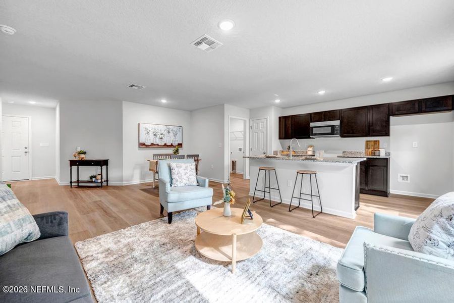 Furnished interior view inside a new home in , Jacksonville (Image 8).