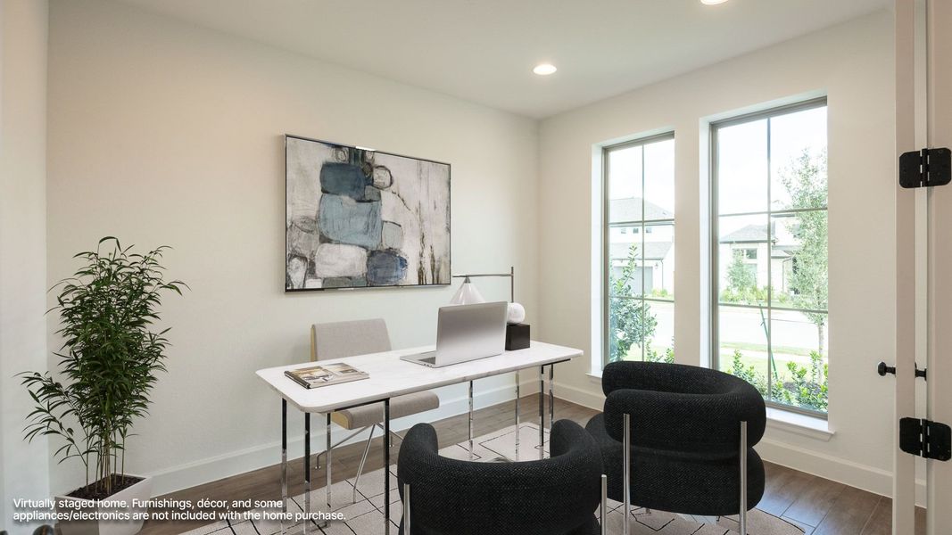 Furnished interior view inside a new home in Parkside on the River, Georgetown (Image 9).