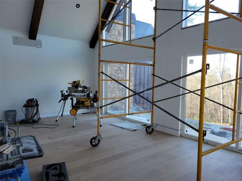 In-progress construction of a new home in , Ellijay, GA (Image 36).