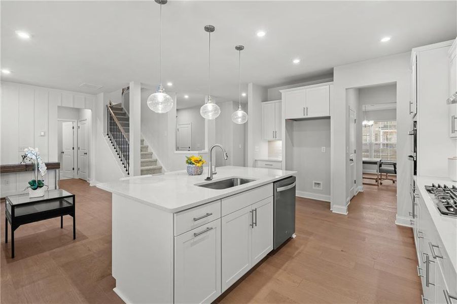 Furnished interior view inside a new home in Sierra Creek, Hoschton (Image 18).