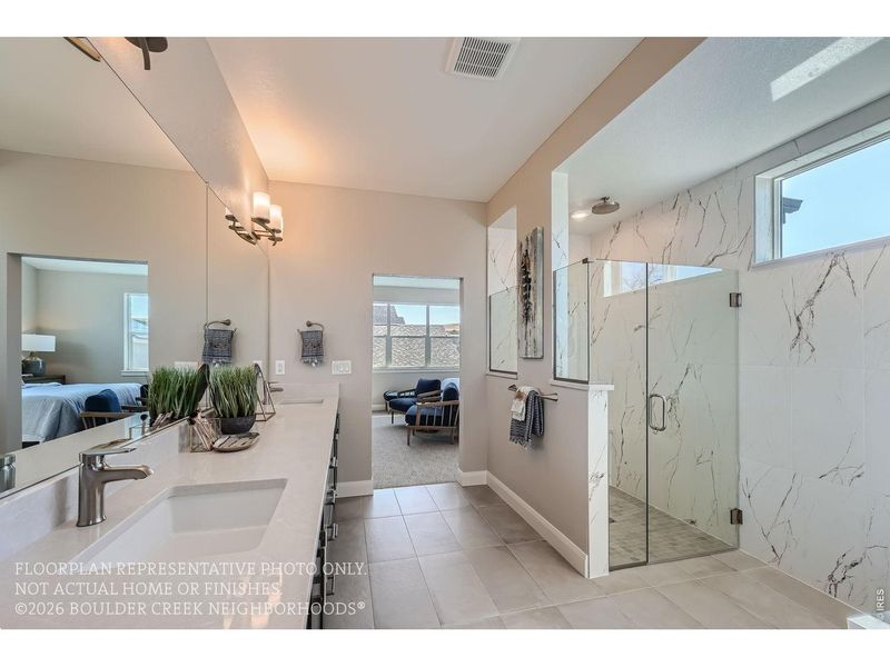 Furnished interior view inside a new home in , Boulder (Image 47).